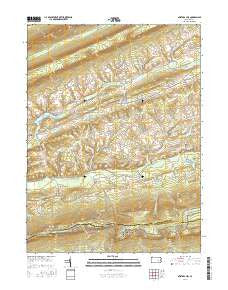 Swatara Hill Pennsylvania Current topographic map, 1:24000 scale, 7.5 X 7.5 Minute, Year 2016
