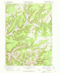 Sweden Valley Pennsylvania Historical topographic map, 1:24000 scale, 7.5 X 7.5 Minute, Year 1969