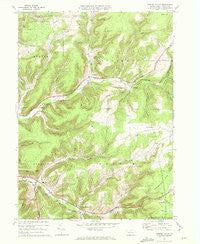 Sweden Valley Pennsylvania Historical topographic map, 1:24000 scale, 7.5 X 7.5 Minute, Year 1969