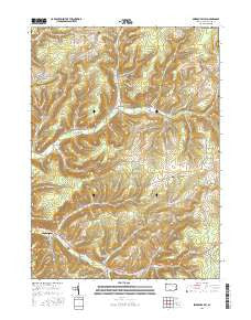 Sweden Valley Pennsylvania Current topographic map, 1:24000 scale, 7.5 X 7.5 Minute, Year 2016