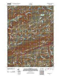 Sybertsville Pennsylvania Historical topographic map, 1:24000 scale, 7.5 X 7.5 Minute, Year 2010