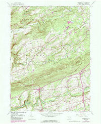 Sybertsville Pennsylvania Historical topographic map, 1:24000 scale, 7.5 X 7.5 Minute, Year 1955