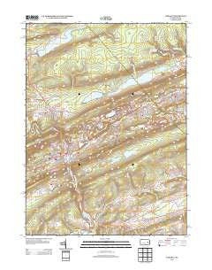 Tamaqua Pennsylvania Historical topographic map, 1:24000 scale, 7.5 X 7.5 Minute, Year 2013