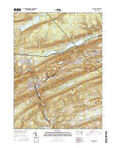 Tamaqua Pennsylvania Current topographic map, 1:24000 scale, 7.5 X 7.5 Minute, Year 2016