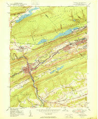 Tamaqua Pennsylvania Historical topographic map, 1:24000 scale, 7.5 X 7.5 Minute, Year 1950