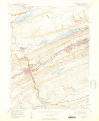 Tamaqua Pennsylvania Historical topographic map, 1:24000 scale, 7.5 X 7.5 Minute, Year 1950