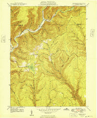Tamarack Pennsylvania Historical topographic map, 1:24000 scale, 7.5 X 7.5 Minute, Year 1948