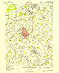 Telford Pennsylvania Historical topographic map, 1:24000 scale, 7.5 X 7.5 Minute, Year 1953
