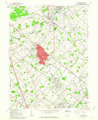 Telford Pennsylvania Historical topographic map, 1:24000 scale, 7.5 X 7.5 Minute, Year 1960