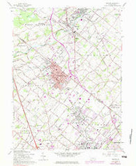 Telford Pennsylvania Historical topographic map, 1:24000 scale, 7.5 X 7.5 Minute, Year 1960