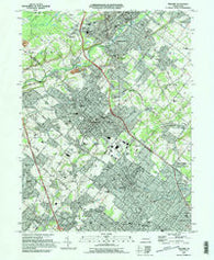 Telford Pennsylvania Historical topographic map, 1:24000 scale, 7.5 X 7.5 Minute, Year 1995