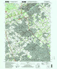 Telford Pennsylvania Historical topographic map, 1:24000 scale, 7.5 X 7.5 Minute, Year 1997