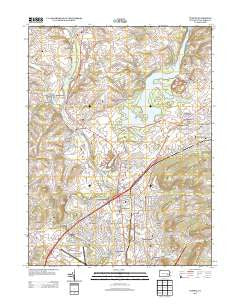 Temple Pennsylvania Historical topographic map, 1:24000 scale, 7.5 X 7.5 Minute, Year 2013