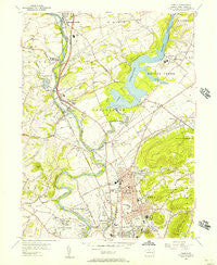 Temple Pennsylvania Historical topographic map, 1:24000 scale, 7.5 X 7.5 Minute, Year 1956