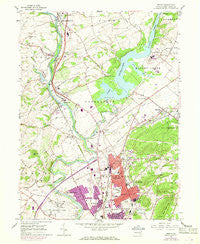 Temple Pennsylvania Historical topographic map, 1:24000 scale, 7.5 X 7.5 Minute, Year 1956