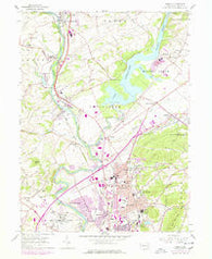 Temple Pennsylvania Historical topographic map, 1:24000 scale, 7.5 X 7.5 Minute, Year 1956