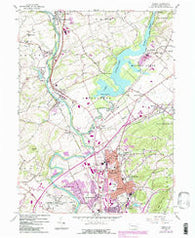 Temple Pennsylvania Historical topographic map, 1:24000 scale, 7.5 X 7.5 Minute, Year 1956