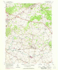 Terre Hill Pennsylvania Historical topographic map, 1:24000 scale, 7.5 X 7.5 Minute, Year 1956