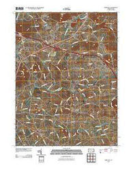 Terre Hill Pennsylvania Historical topographic map, 1:24000 scale, 7.5 X 7.5 Minute, Year 2010