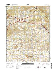 Terre Hill Pennsylvania Current topographic map, 1:24000 scale, 7.5 X 7.5 Minute, Year 2016