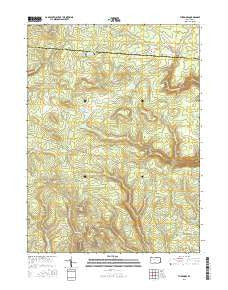 The Knobs Pennsylvania Current topographic map, 1:24000 scale, 7.5 X 7.5 Minute, Year 2016