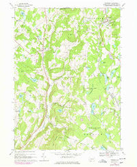Thompson Pennsylvania Historical topographic map, 1:24000 scale, 7.5 X 7.5 Minute, Year 1968