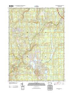 Thornhurst Pennsylvania Historical topographic map, 1:24000 scale, 7.5 X 7.5 Minute, Year 2013