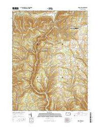 Tiadaghton Pennsylvania Current topographic map, 1:24000 scale, 7.5 X 7.5 Minute, Year 2016