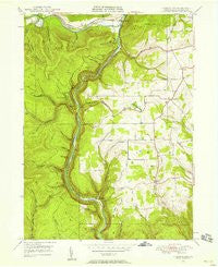 Tiadaghton Pennsylvania Historical topographic map, 1:24000 scale, 7.5 X 7.5 Minute, Year 1946