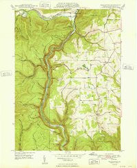 Tiadaghton Pennsylvania Historical topographic map, 1:24000 scale, 7.5 X 7.5 Minute, Year 1948