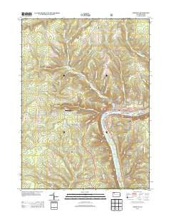 Tidioute Pennsylvania Historical topographic map, 1:24000 scale, 7.5 X 7.5 Minute, Year 2013
