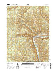 Tidioute Pennsylvania Current topographic map, 1:24000 scale, 7.5 X 7.5 Minute, Year 2016