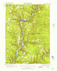 Tidioute Pennsylvania Historical topographic map, 1:62500 scale, 15 X 15 Minute, Year 1927