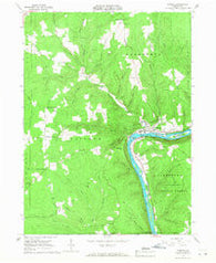 Tidioute Pennsylvania Historical topographic map, 1:24000 scale, 7.5 X 7.5 Minute, Year 1966