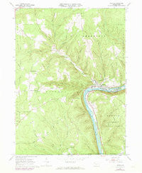 Tidioute Pennsylvania Historical topographic map, 1:24000 scale, 7.5 X 7.5 Minute, Year 1966
