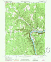 Tidioute Pennsylvania Historical topographic map, 1:24000 scale, 7.5 X 7.5 Minute, Year 1966