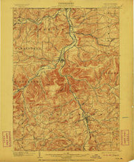Tioga Pennsylvania Historical topographic map, 1:62500 scale, 15 X 15 Minute, Year 1902