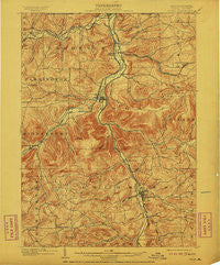 Tioga Pennsylvania Historical topographic map, 1:62500 scale, 15 X 15 Minute, Year 1902