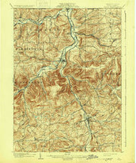 Tioga Pennsylvania Historical topographic map, 1:62500 scale, 15 X 15 Minute, Year 1902
