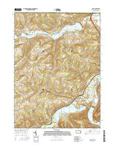 Tioga Pennsylvania Current topographic map, 1:24000 scale, 7.5 X 7.5 Minute, Year 2016
