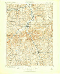 Tioga Pennsylvania Historical topographic map, 1:62500 scale, 15 X 15 Minute, Year 1900