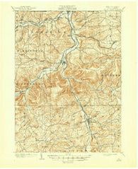 Tioga Pennsylvania Historical topographic map, 1:62500 scale, 15 X 15 Minute, Year 1902
