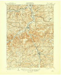 Tioga Pennsylvania Historical topographic map, 1:62500 scale, 15 X 15 Minute, Year 1902