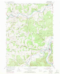 Tioga Pennsylvania Historical topographic map, 1:24000 scale, 7.5 X 7.5 Minute, Year 1969