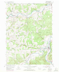 Tioga Pennsylvania Historical topographic map, 1:24000 scale, 7.5 X 7.5 Minute, Year 1969