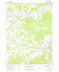 Tioga Pennsylvania Historical topographic map, 1:24000 scale, 7.5 X 7.5 Minute, Year 1954