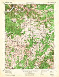 Tionesta Pennsylvania Historical topographic map, 1:62500 scale, 15 X 15 Minute, Year 1946