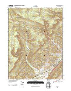 Tipton Pennsylvania Historical topographic map, 1:24000 scale, 7.5 X 7.5 Minute, Year 2013