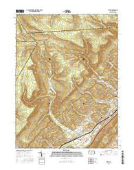 Tipton Pennsylvania Current topographic map, 1:24000 scale, 7.5 X 7.5 Minute, Year 2016