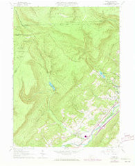 Tipton Pennsylvania Historical topographic map, 1:24000 scale, 7.5 X 7.5 Minute, Year 1963